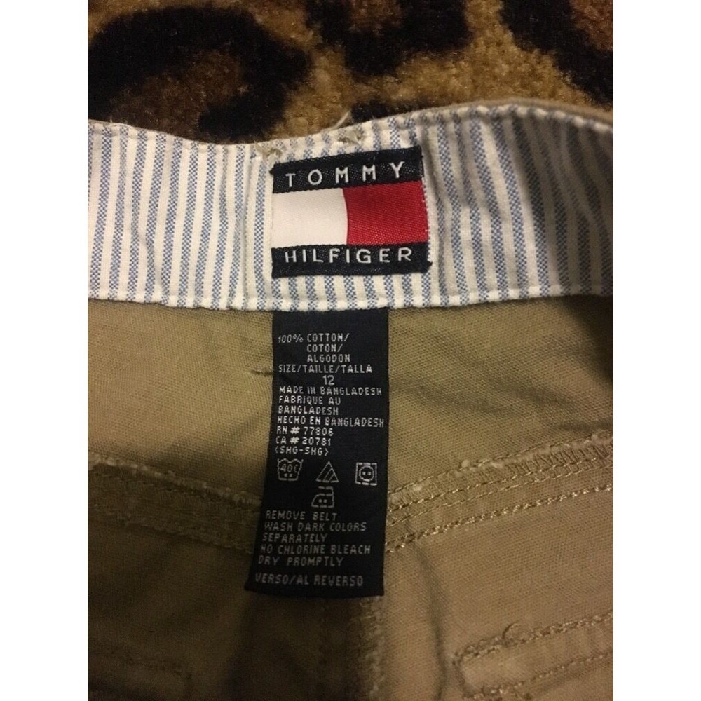 Tommy Hilfiger Boys Brown Casual Shorts Zip Button Pockets Size 12 - Picture 5 of 9